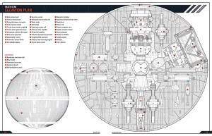 Plans de l'étoile de la mort de la saga Star Wars. Crédits: Starwars Wikia