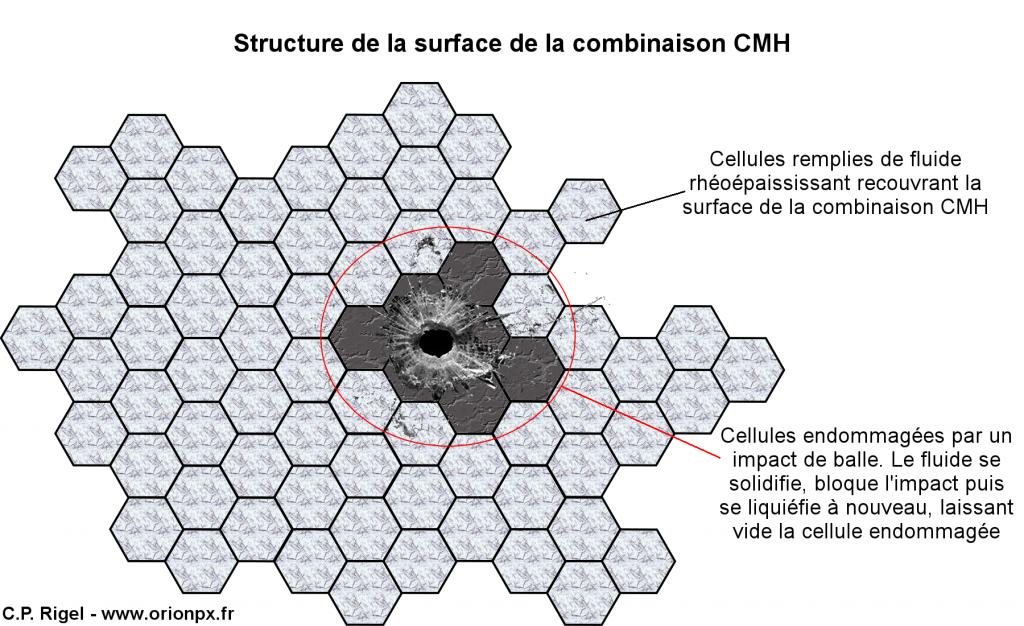 Illustration de la surface de la combinaison CMH utilisée dans l'Anomalie du Centaure. (Crédit: C.P. Rigel)