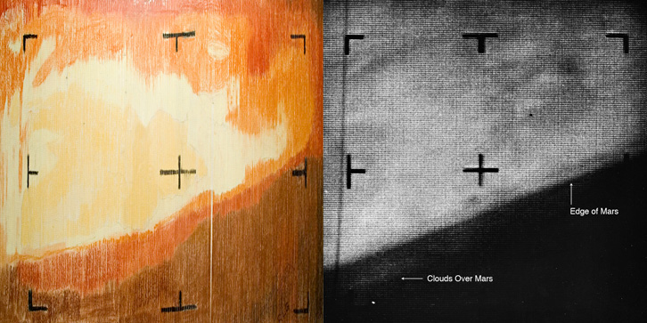 Comparaison entre la photo manufacturée et le rendu final par ordinateur. Crédit: JPL/Caltech